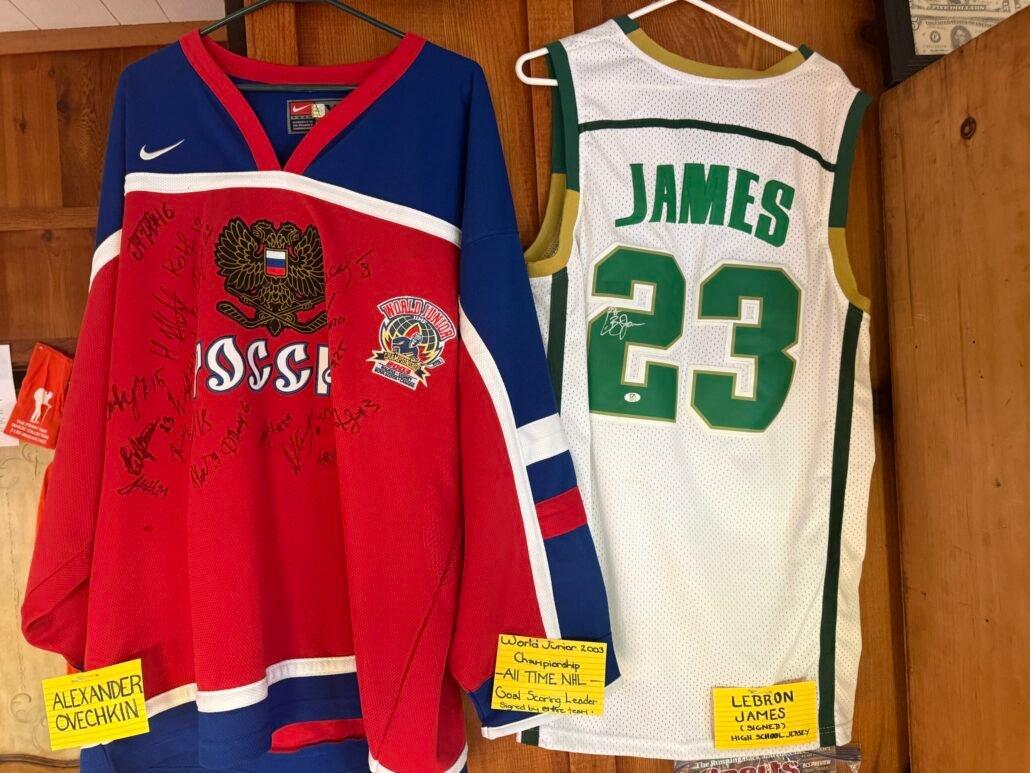 Autographed sports and celebrity memorabilia